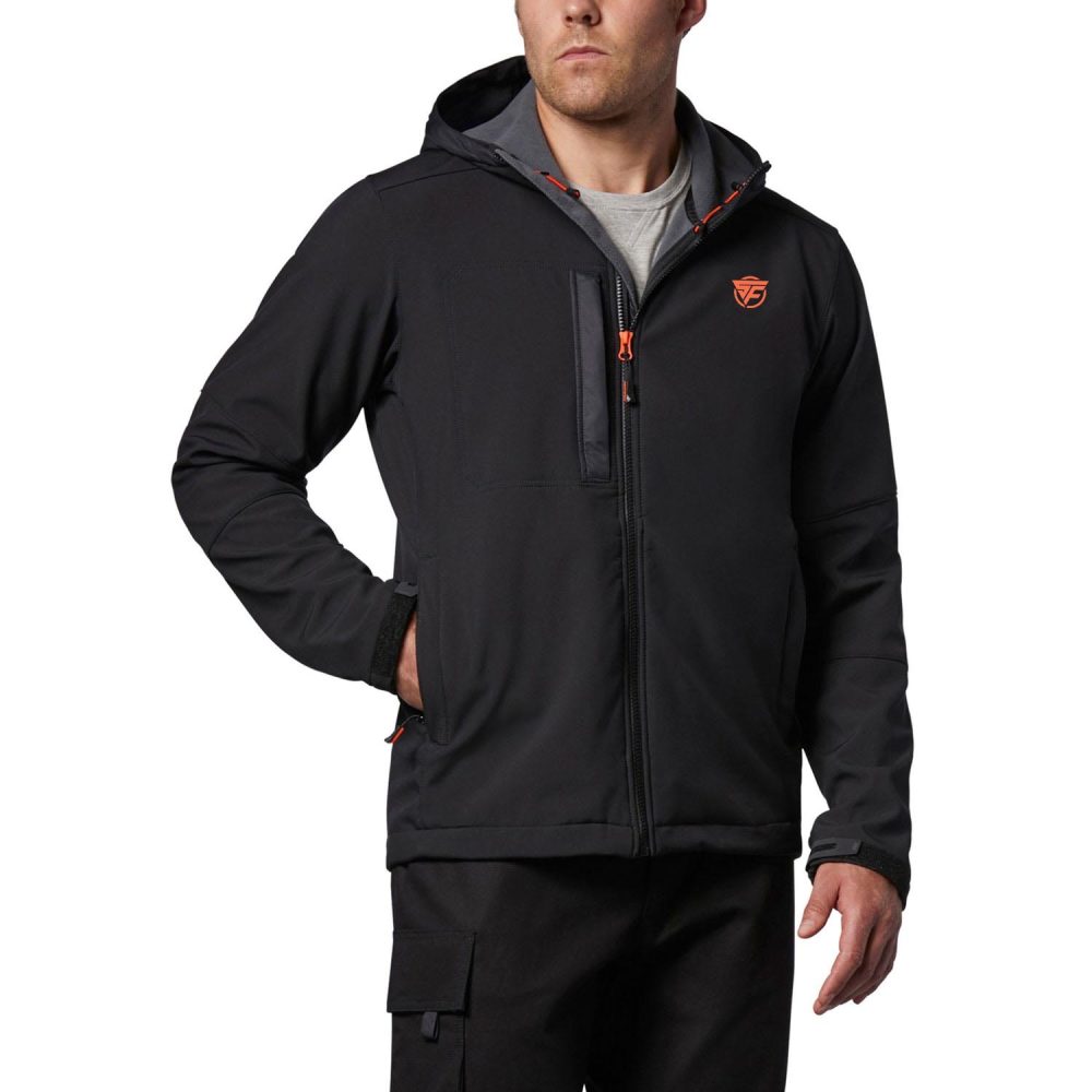 Workwear Men’s Hooded Water Resistant Softshell Jacket