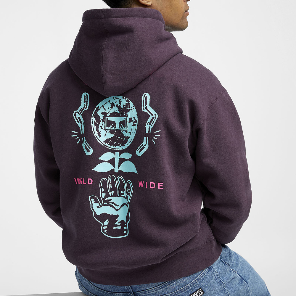 Worldwide faded hoodie