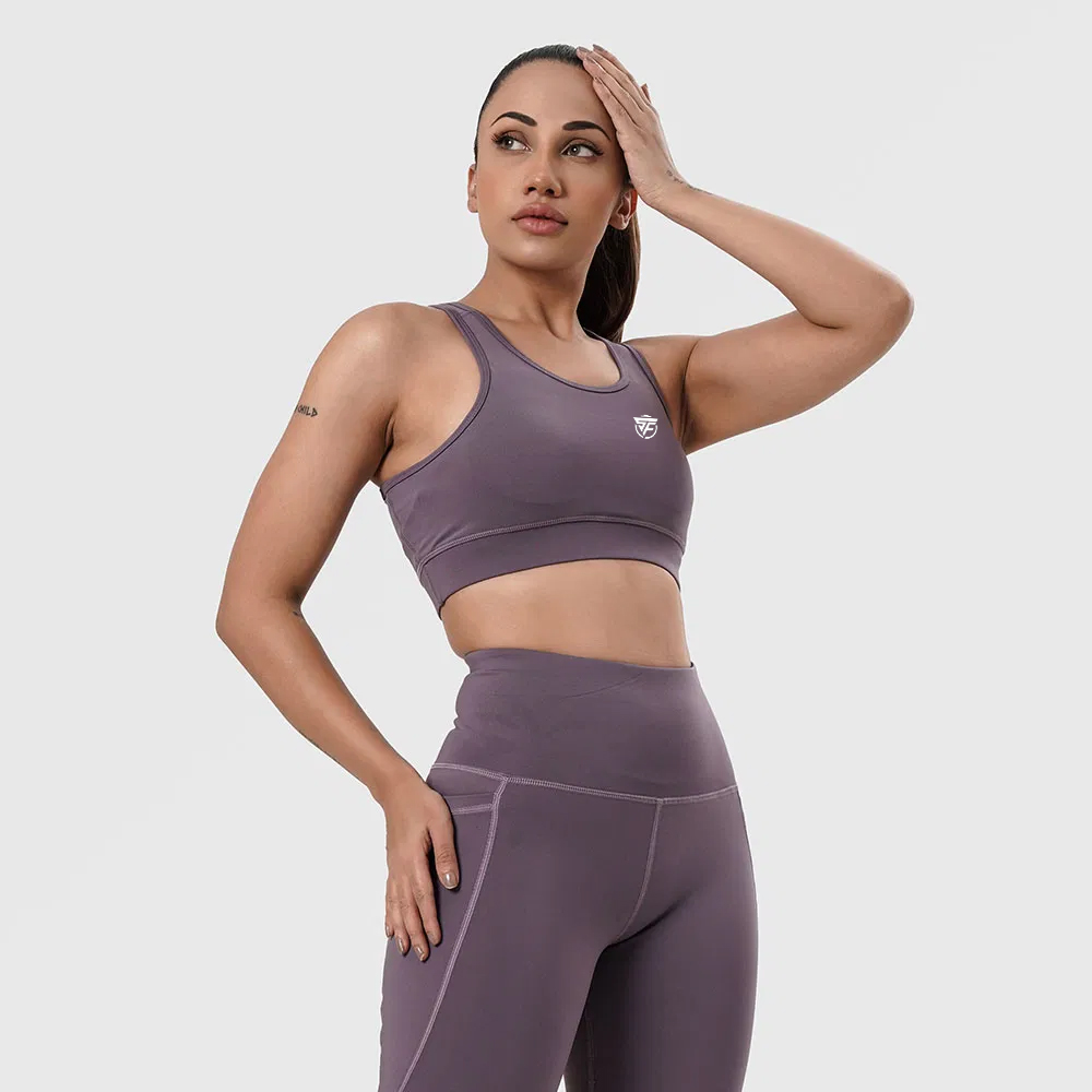 Women Yoga Bra BD-Lycra – Light Purple