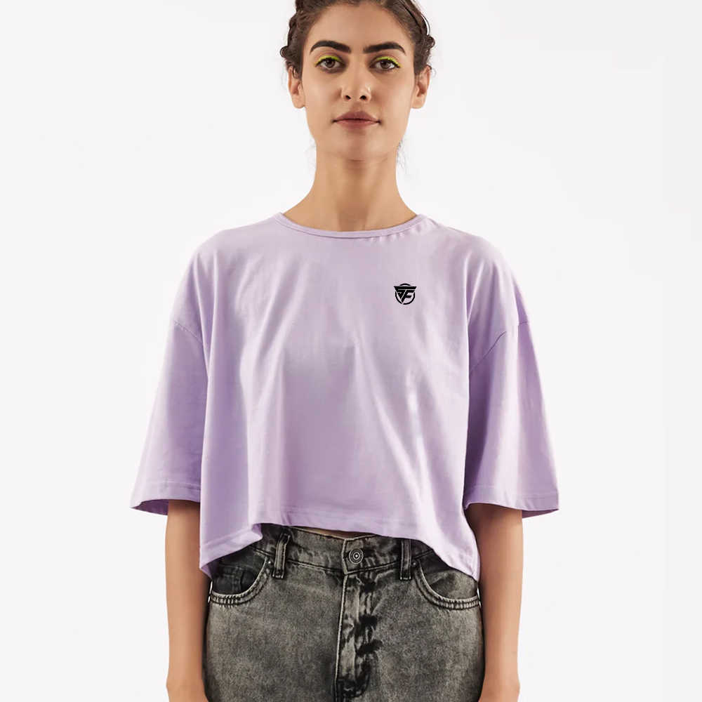 Women’s Relaxed Crop Top Purple